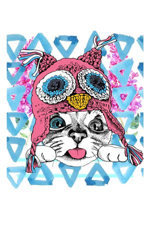 猫印花华亿平台图片