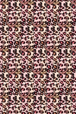 豹纹印花华亿平台图片