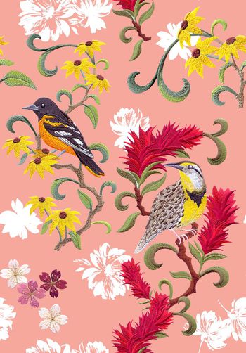 694857-黑白花刺绣花鸟-c