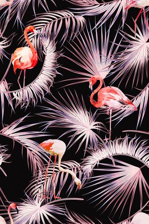 火烈鸟印花华亿平台图片