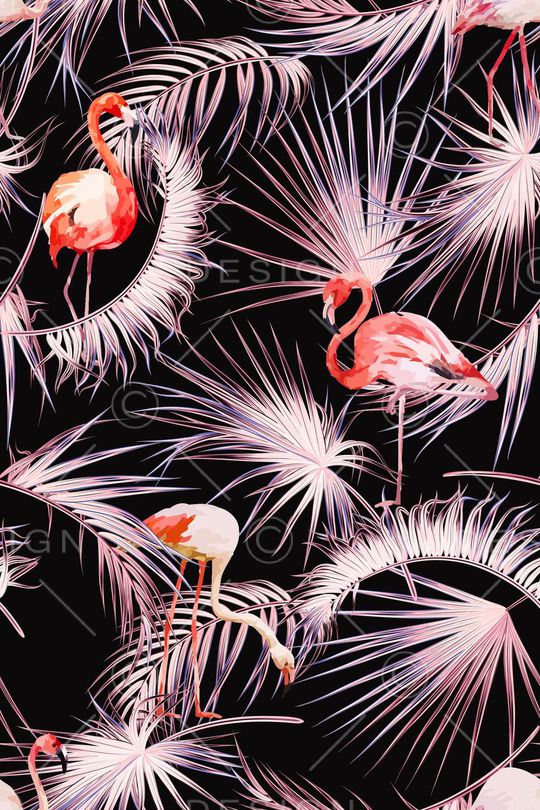 火烈鸟印花华亿平台图片