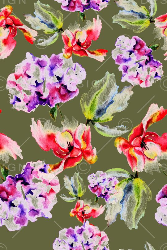 手绘印花华亿平台图片