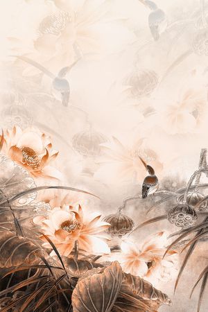 定位荷花印花华亿平台图片