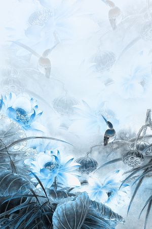 定位荷花印花华亿平台图片