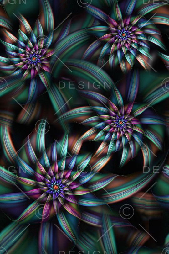 浪漫花卉印花华亿平台图片