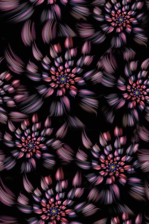 浪漫花卉印花华亿平台图片