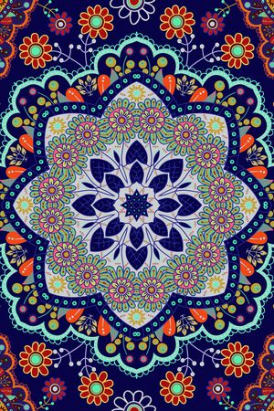 丝巾图案印花华亿平台图片