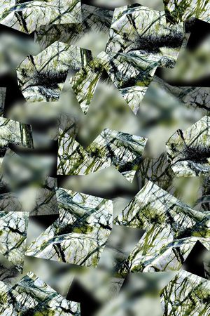 抽象手绘几何印花华亿平台图片