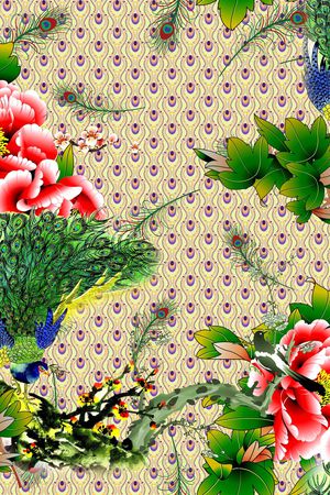 老年花印花华亿平台图片