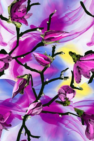 时尚中国风印花华亿平台图片