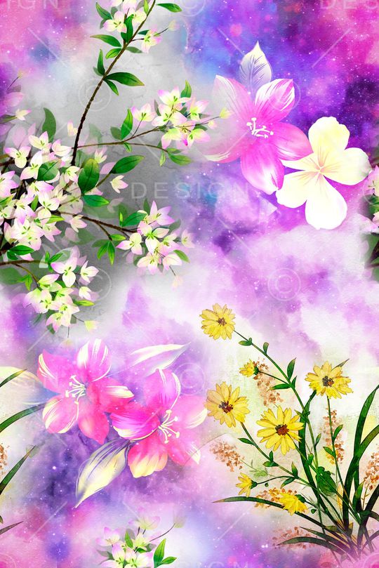 花朵印花华亿平台图片