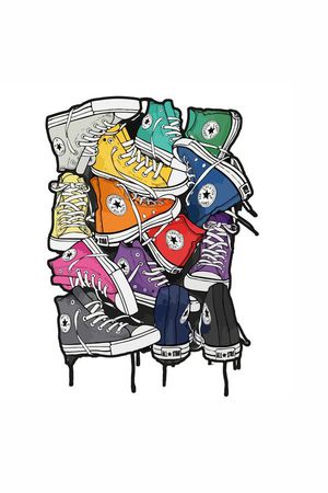 时尚潮流印花华亿平台图片