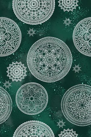 曼陀罗印花华亿平台图片