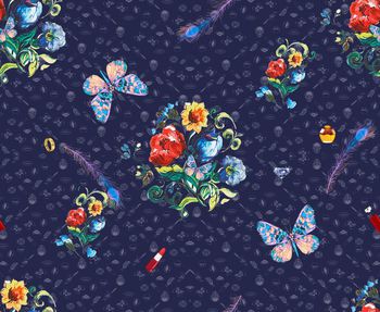 花卉印花华亿平台图片