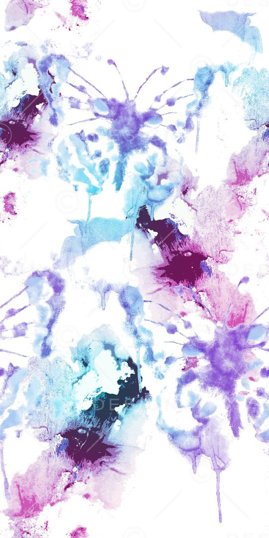 蝴蝶印花华亿平台图片