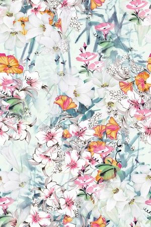 碎花印花华亿平台图片