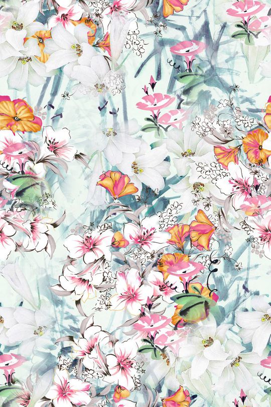 碎花印花华亿平台图片