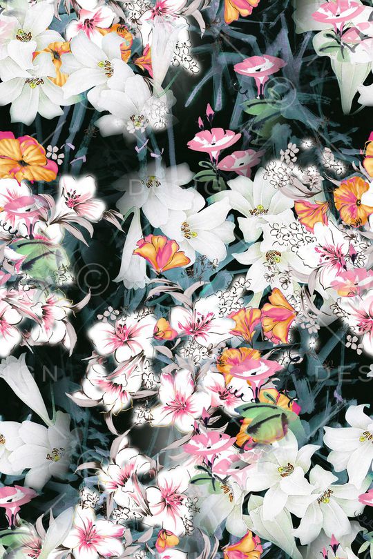 碎花印花华亿平台图片