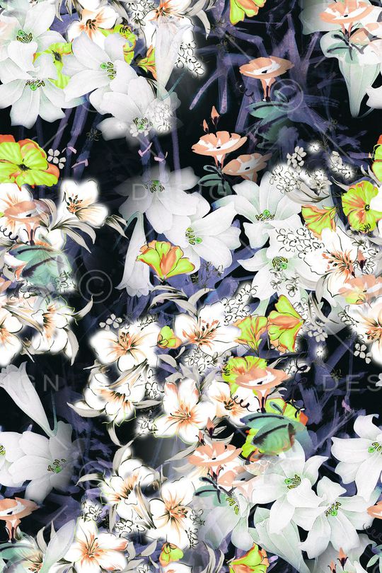 碎花印花华亿平台图片