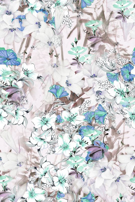 碎花印花华亿平台图片