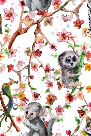 猴子印花华亿平台图片