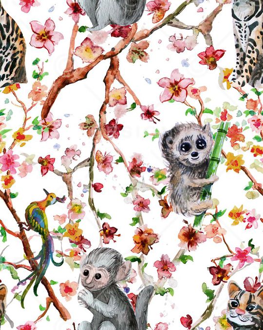 猴子印花华亿平台图片