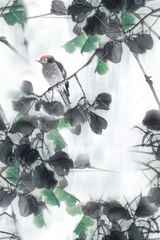 中国风印花华亿平台图片