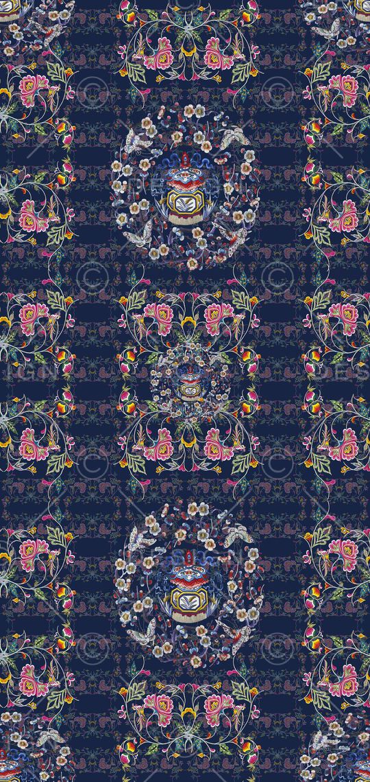 条纹混搭印花华亿平台图片