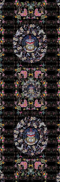 条纹混搭印花华亿平台图片