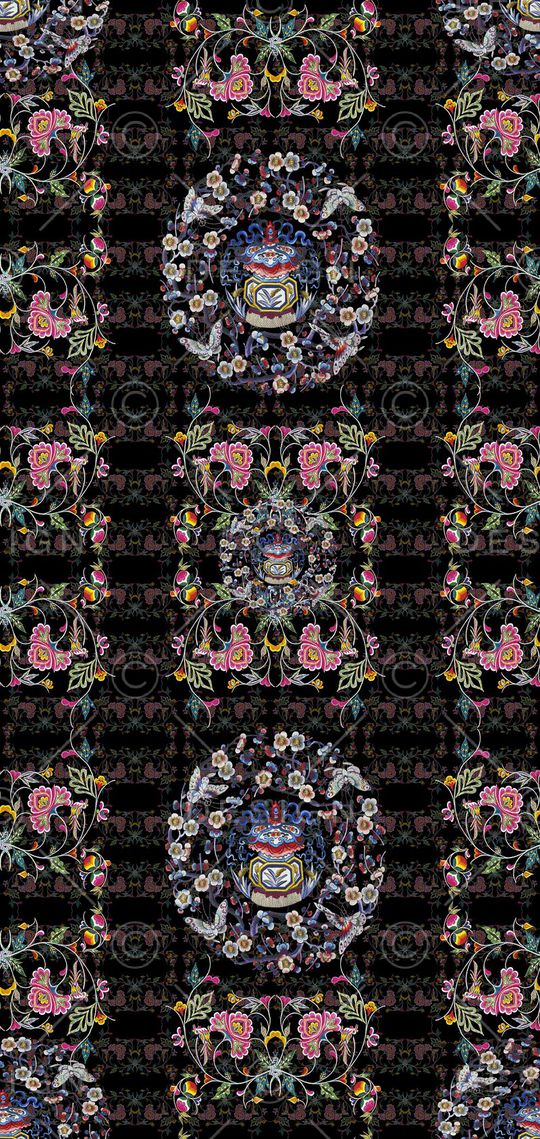 条纹混搭印花华亿平台图片