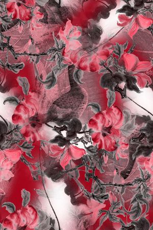 手绘印花华亿平台图片