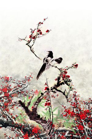 梅花印花华亿平台图片