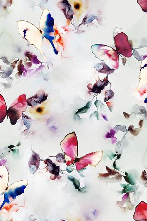 水墨印花华亿平台图片