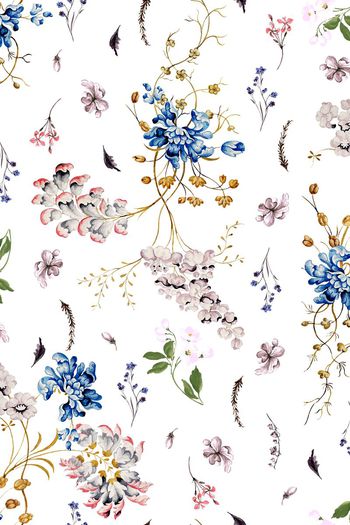 清新小花印花华亿平台图片