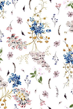 清新小花印花华亿平台图片