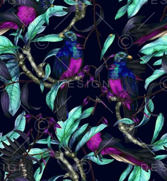 鸟印花华亿平台图片