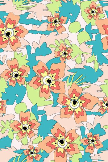 抽象印花华亿平台图片