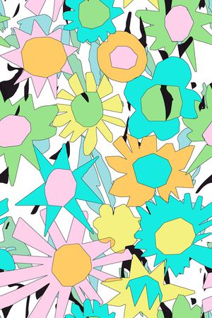 抽象印花华亿平台图片