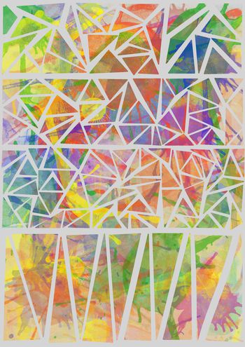 几何印花华亿平台图片