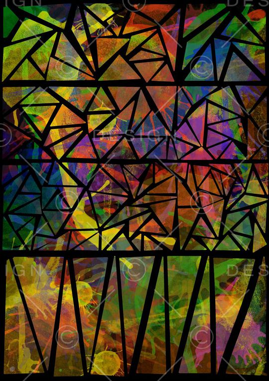 几何印花华亿平台图片