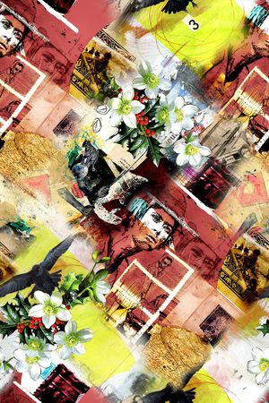 抽象印花华亿平台图片