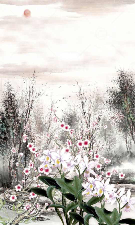 桃花印花华亿平台图片