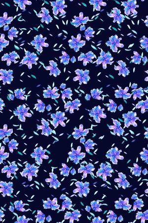 小碎花印花华亿平台图片