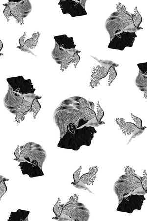 人头人像印花华亿平台图片