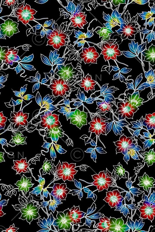 树叶印花华亿平台图片