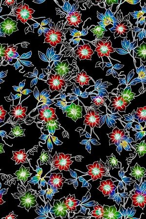 树叶印花华亿平台图片