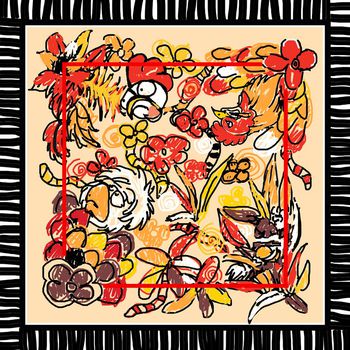 中国风印花华亿平台图片