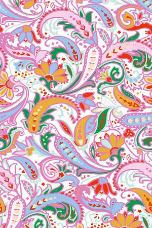 抽象彩色花纹印花华亿平台图片