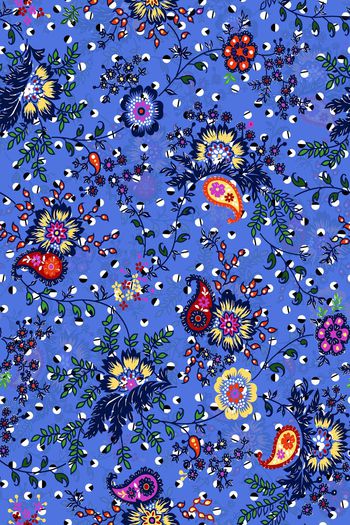 696183-波点 缠枝花纹--2