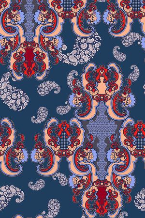 佩斯利印花华亿平台图片